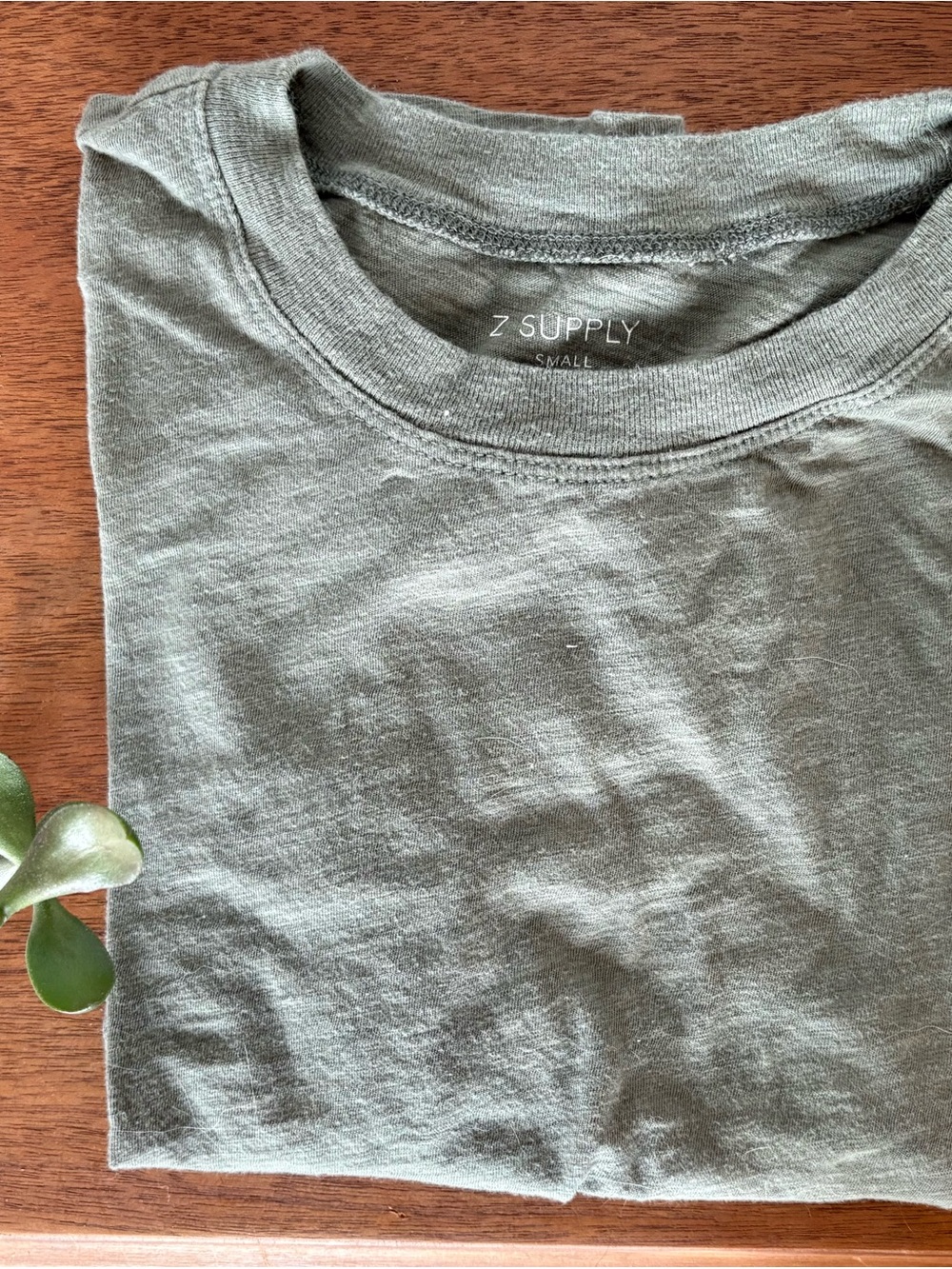Z Supply Olive Green Short Sleeve Tee